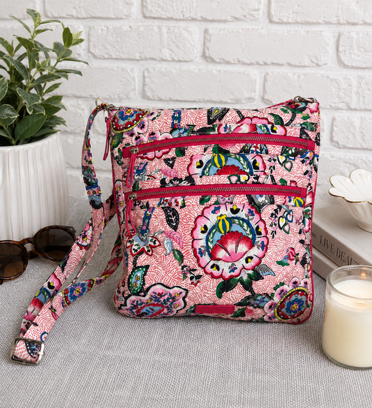 Floral Quilted Crossbody