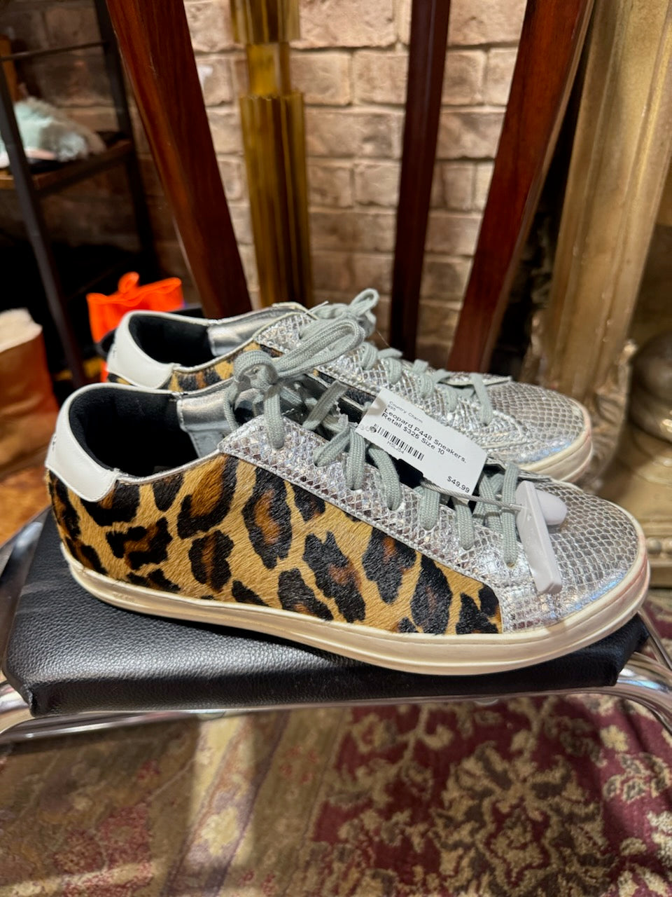Leopard P448 Sneakers. Retail $325