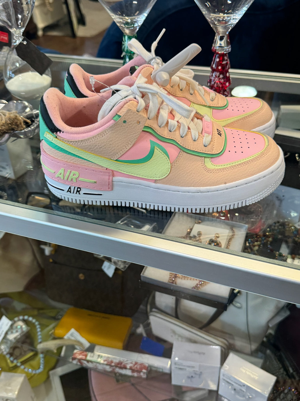 Pink Nike Air Force 1 Size 8 Retail $150