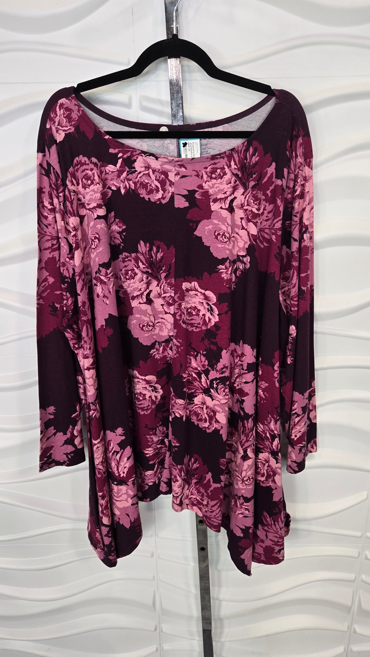 Floral Asymmetrical Top
