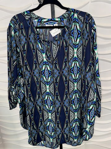 Geometric Tunic Top