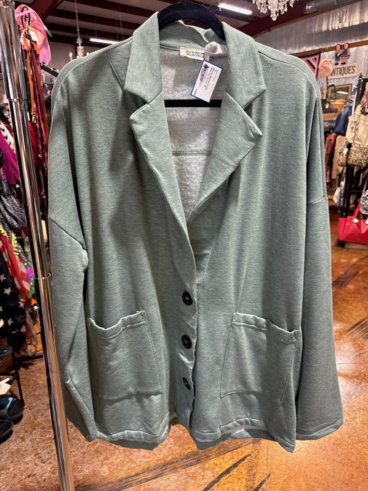 Button Front Shacket