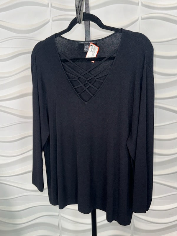 Caged Neck Ribbed Top NEW!!
