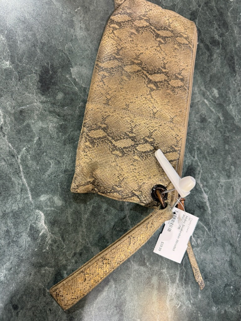 Hobo Snakeskin Wristlet Retail $116