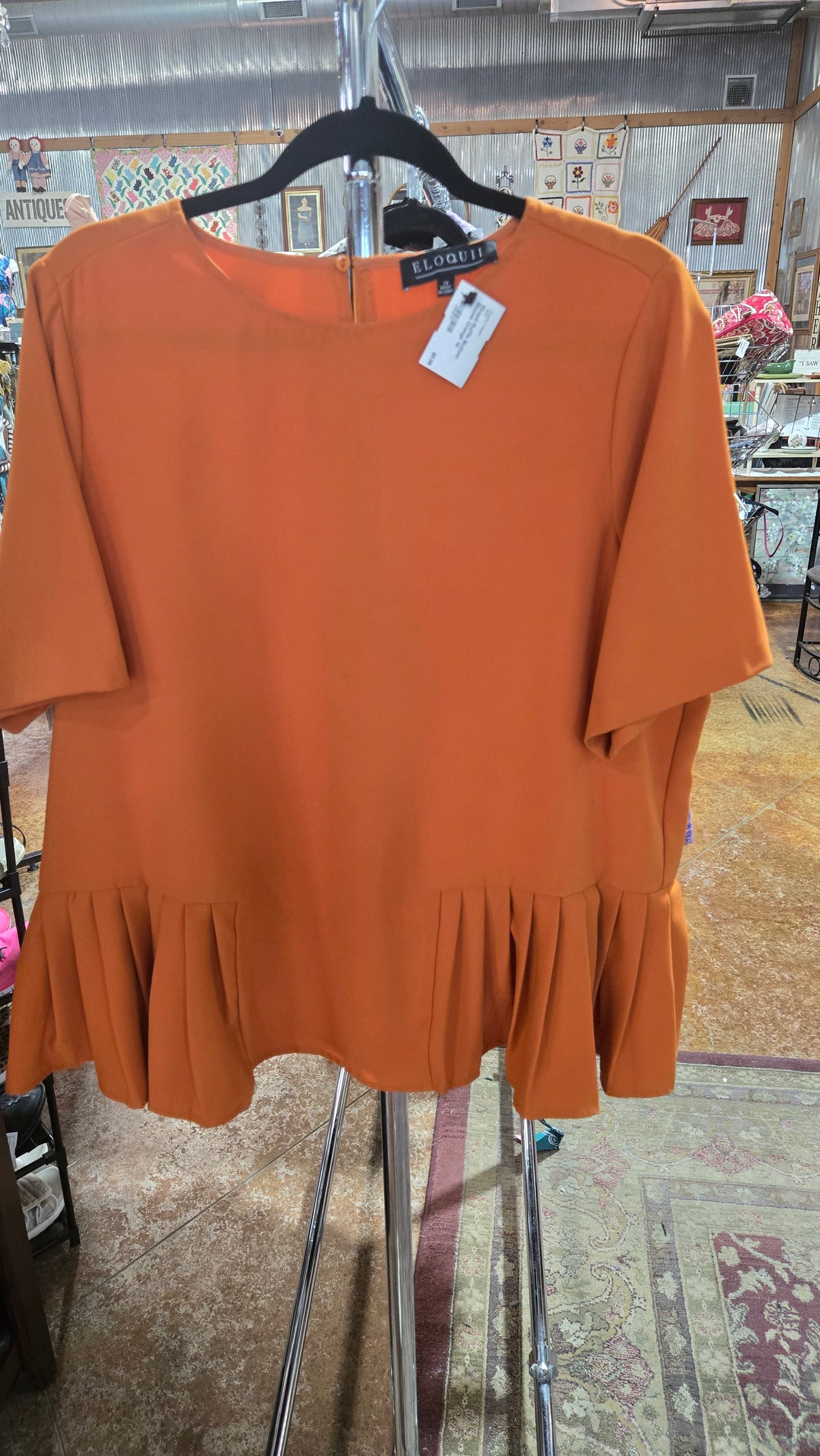 Ruffle Bottom Blouse