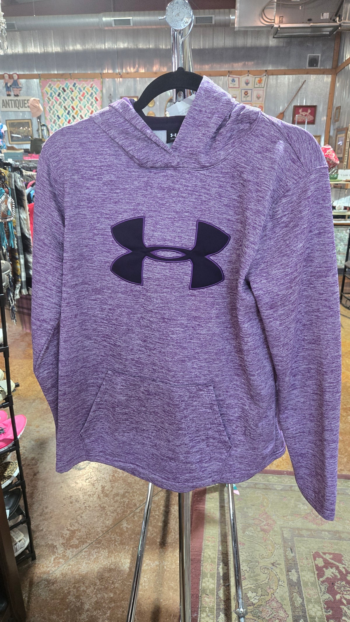 Under Armour Purple Pullover Hoodie Size M