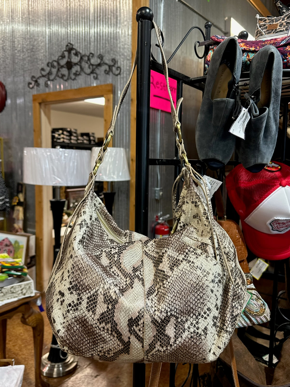 Hobo Gold Snakeskin Handbag RETAIL COST: $348