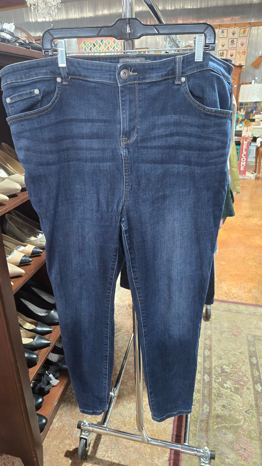 Torrid Midfit Super Skinny Jeans Size 22R