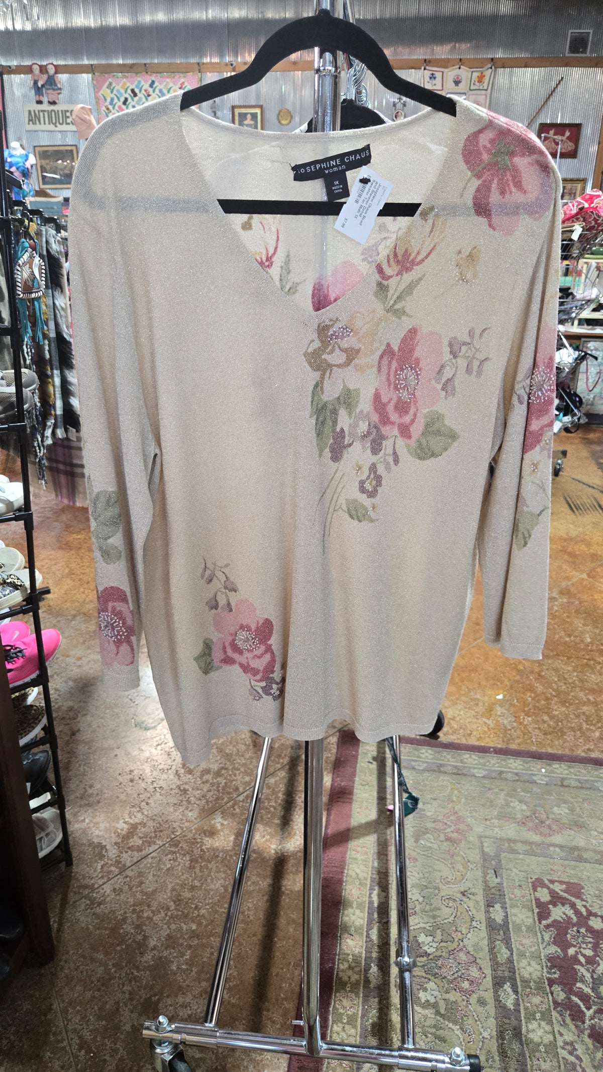 Bead and Shimmer Detail Sweater