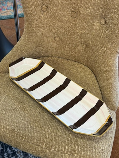 Striped Serving Platter