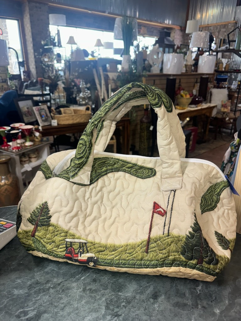 Quilted Golf Overnight Duffle