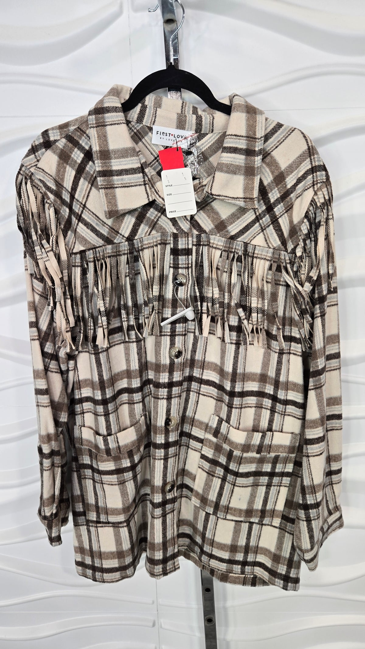 Plaid Fringe Shacket