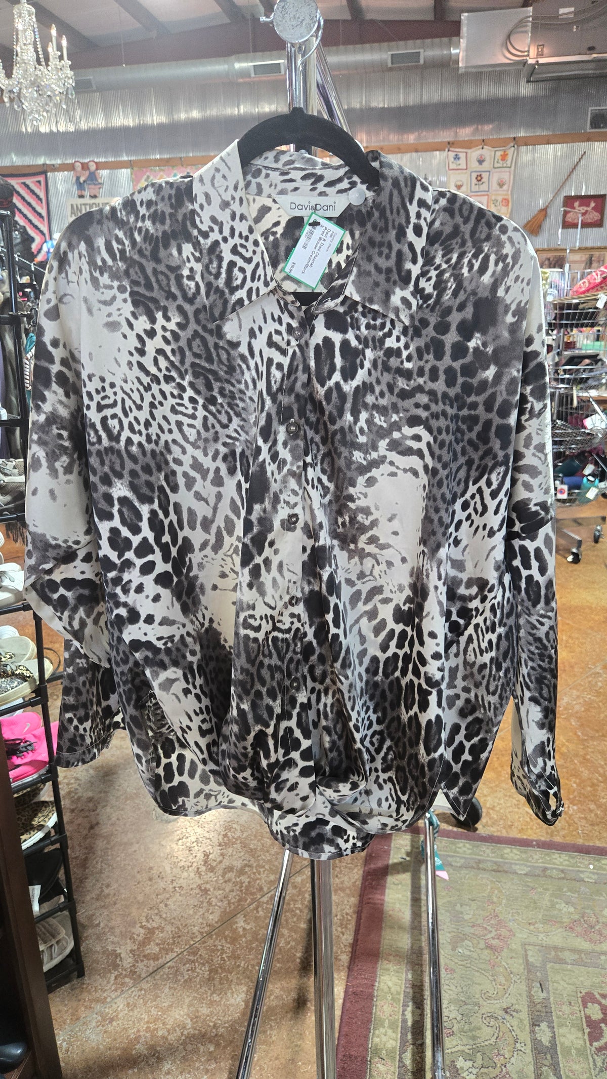Cheetah Print Blouse