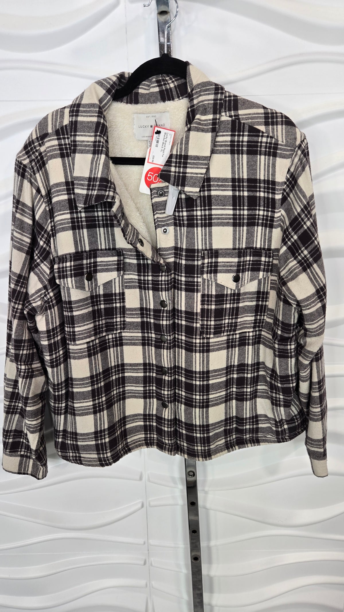 Plaid Fur Shacket